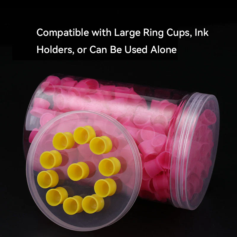 Disposable Silicone Tattoo Pigment Cup (300pcs) - Image 4