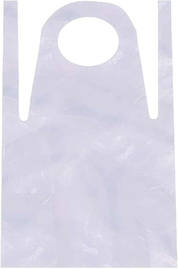 White Disposable Aprons（10pcs）not including arm sleeves - Image 2